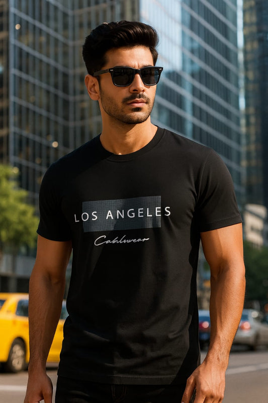 TOOFIT  trendy printed Men's Super Combed Cotton Rich Solid  Round Neck Regular Fit Half Sleeve T-Shirt