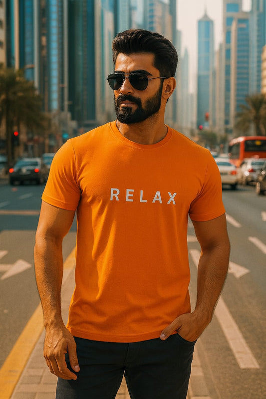 TOOFIT  trendy printed Men's Super Combed Cotton Rich Solid  Round Neck Regular Fit Half Sleeve T-Shirt